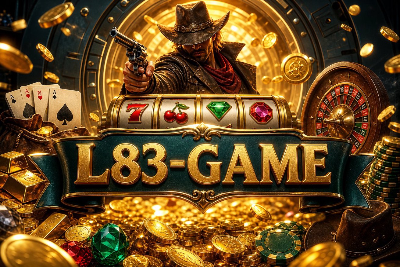 Tampilan permainan Gates of Olympus di L83-GAME dengan gulungan dewa dan simbol petir